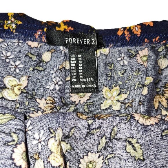 ❤️SALE! PRICE FINAL!❤️ Forever 21 Women's Floral Tube Romper Size M - Picture 7 of 8